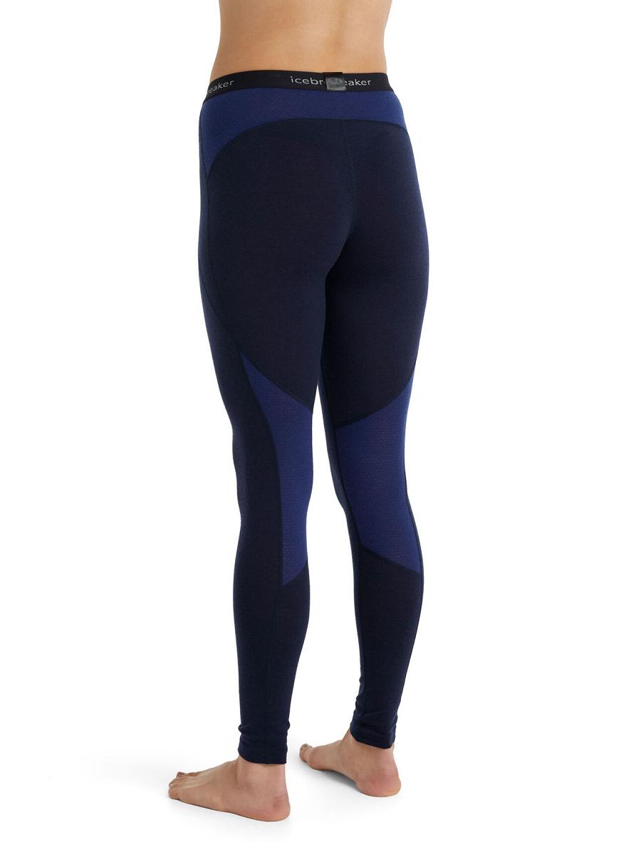 Leggings Icebreaker BodyfitZone™ Merino 260 Zone Thermal Femme Bleu Marine Bleu Royal Bleu Marine | FR 1554CTVE